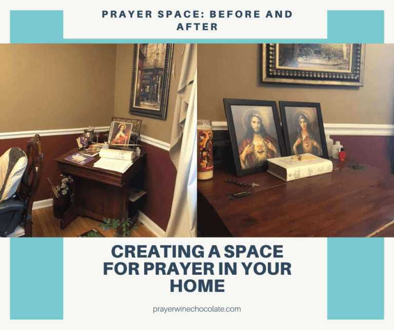How to Create a Prayer Space in Your Home - Prayer Wine Chocolate